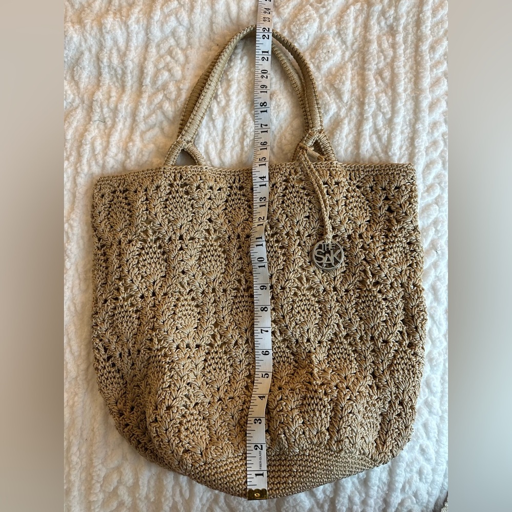 The Sak Tan Crochet Tote Bag - Picture 7 of 8